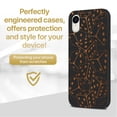 thumbnail image 2 of Wood phone case for iPhone XR compatible protective cell phone cover shockproof slim fit laser engraved Dices Falling design Black wood case for Men & Women by CaseYard, 2 of 7