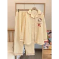 thumbnail image 3 of Sanrio Hello Kitty Silk Pajamas Women's Autumn Cotton Long Sleeve Pants Loose Casual Loungewear Women's Pajamas Pants Set, 3 of 4