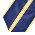 thumbnail image 3 of Endea Graduation Navy Blue/Gold Plain Graduation Stole with Trim Color  Angled End, 3 of 9