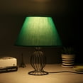 thumbnail image 4 of CTIRCHIU Retro Style CottonPolyester lampshade for Table Desk Wall Lamps Green Color Decoration 6.5 Inches, 4 of 7