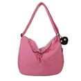 thumbnail image 2 of Sac Hobo pour Femmes Grande Capacité Sac Messager Harajuku Mode avec Pendentif Duveteux, 2 of 10