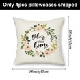 thumbnail image 2 of Juego de fundas de almohada de primavera de 4 fundas de almohada felices del mercado de flores decoración de primavera, 2 of 5