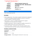 thumbnail image 2 of Window Regulator Hardware Kit - Compatible with 1998 - 2002 Mercedes-Benz E430 1999 2000 2001, 2 of 2