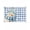 White Sky Blue Dark Blue, variant on Blue Christmas Snowman Sun Shade Sail 6.5'x10' Rectangle Outdoor Shade Canopy, Winter Snowflake Xmas Plaid Porch Shades Outdoor Sun Blocking Screen, Sunshade Cloth Covers for Patio/Deck/Garden