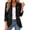 Black, variant on Fall Jackets For Women Trendy Work Open Front Ruffle Lapel Long Sleeve Outerwear Cardigan Lightweight Office Jacket