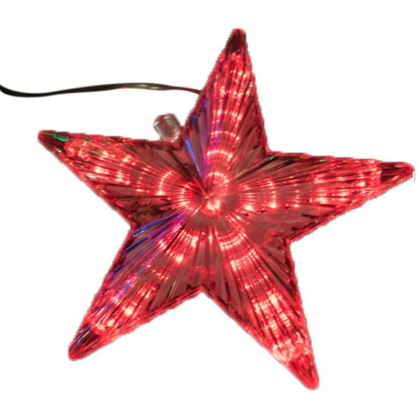 Lighted Star Christmas Tree Topper with 31 LED Light Up, Festival