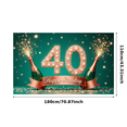 thumbnail image 6 of Luxury Design Happy Birthday Banner Glitter 40 Numeral Champagne Bottle for Adult Birthday Celebration Indoor Decoration Event Party, 6 of 8