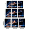 thumbnail image 4 of 3pcs/set, Canvas painting--Unframed, Titanic at night, Posters and prints, living room, library, office, cafe, bar, abstract art, perfect birthday, holiday gift, Valentine's Day, Easter egg, 4 of 4