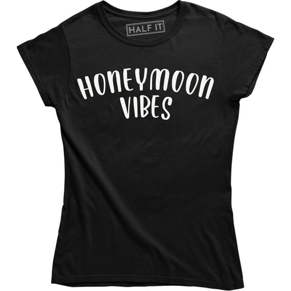 Honeymoon Vibes - Cute Couple Husband Wife Holiday Matching Wedding Gift Tee Shirt