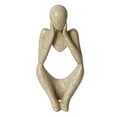 thumbnail image 2 of Estatua de pensador nórdico, colección abstracta, figura para estantería, sala de estar Ambas manos, 2 of 9