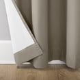 thumbnail image 5 of Sun Zero Cyrus 1-Piece  Thermal 100% Blackout  Back Tab/Rod Pocket Curtain Panel, Linen, 40”W x 63"L, 5 of 8
