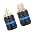 thumbnail image 1 of Gold Plated Power Plug, Audio Power Plug Anti Oxidation Unique Insulation  for Audio Visual Appliances for Adult for Home M103GMale,F103G Female,M103G/F103G Male/Female, 1 of 7