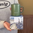 thumbnail image 3 of Taza de acero inoxidable para oficina con tapa, taza de té para mujer, taza de agua simple de alta gama para hombre, taza de café casera aislante, 3 of 4