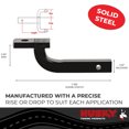 thumbnail image 3 of Husky Towing Trailer Hitch Ball Mount 31342 Class II/1-1/4 Inch Receiver; 3500 Pound Gross Trailer Weight; 2-7/8 Inch Drop/2-1/4 Inch Rise; Non-Swivel; Non-Extendable; 7-7/8 Inch Shank Length, 3 of 3