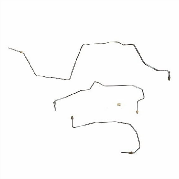 00-05 Chevrolet Impala w/ No ABS; Car; Front Brake Line Kit; Steel-AKT0005OM