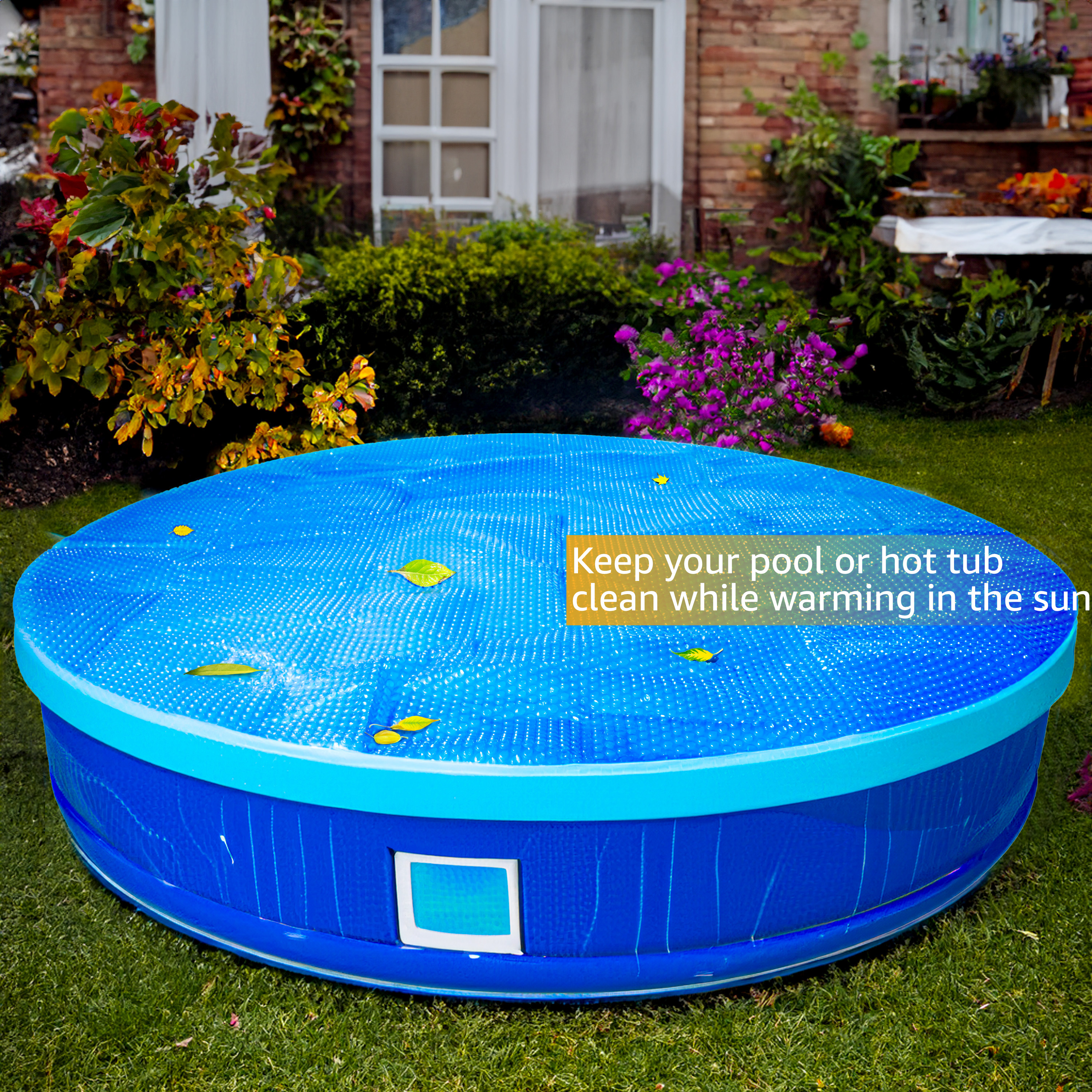 Solar Pool Cover 6ft Round, Above Ground Pool Solar Cover, Hot Tub Solar Cover, Thermal Pool Cover