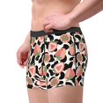 thumbnail image 3 of Rateoe Strawberries And Cow Skin Mens Boxer Briefs Poly Spandex Performance Boxer Briefs Underwear Hem Boxer Briefs - Medium, 3 of 8