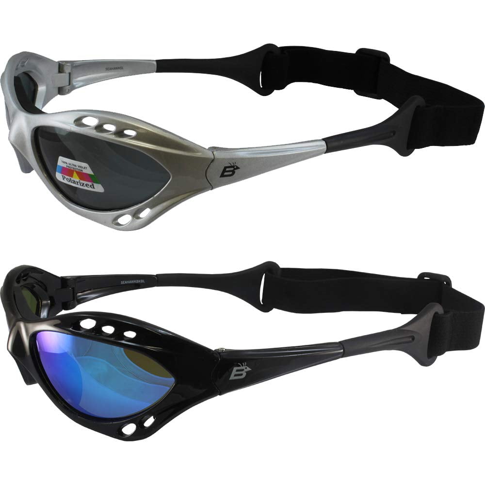 2 PACK Sport Polarized Glasses UV Protection Jet Ski Goggles Motorcycle One Size 