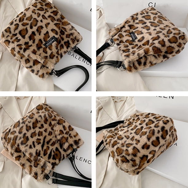 Bolsa de hombro de felpa para mujer de hombro con diseño de animal de escuela para estudiantes Tmvgtek Para Estrenar
