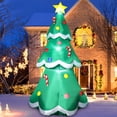 thumbnail image 1 of Colgador inflable para árboles de Navidad de 7 pies con luces LED y adornos, 1 of 8