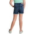 thumbnail image 2 of Justice Girls High Rise Button Front Denim Shorts, Sizes 6-14, Slim & Plus, 2 of 4