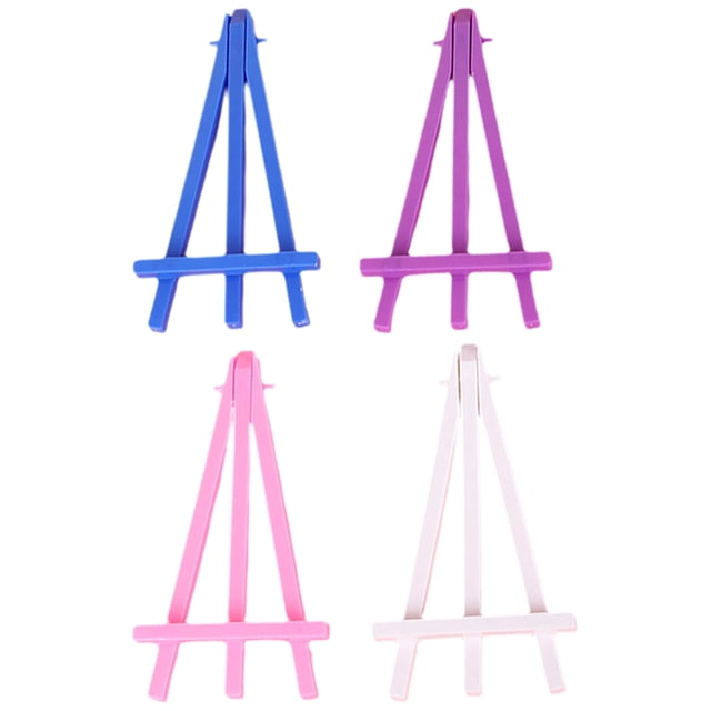 20pcs Tabletop Display Easel Small Plastic Easel Multi-use Painting Easel Tripod Easel