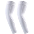 thumbnail image 3 of Sun Protection Compression Arm Sleeves Cooling Sports Sleeves Cycling Running Mountaineering Breathable Sleeves Cool Sleeves For Football, Golf(White XL), 3 of 10