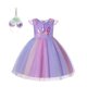 thumbnail image 1 of Vestido de unicornio para niña, disfraz de princesa con arcoíris y flores, fantasía para fiesta de cumpleaños, Halloween Fivean unisex, 1 of 2