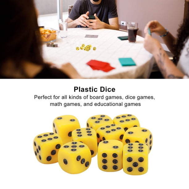 Ensemble de 30 Pcs de dés 16 mm en Plastique à 6 Côtés Coins Arrondis Cubes de dés pour Jeux de Table Jeux de Société Brun Ensemble de 30 Pcs de dés 16 mm en Plastique à 6 Côtés Coins Arrondis Cubes de dés pour Jeux de Table Jeux de Société Brun