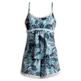 thumbnail image 2 of Secret Treasures Women's and Women's Plus Rib and Mesh Cami-Tap Shorts Set, 2 of 3