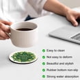 thumbnail image 3 of St Patricks Day Coasters Set of 4, Absorbent Coasters for Drinks, Spring Gold Coin Green Shamrock on Linen Coaster for Desk Coffee Table Protection, Home Decor House Warming Gifts 4", 3 of 8