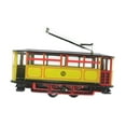 thumbnail image 2 of Modelo en miniatura de tranvía, modelo de coche de transporte, decoración antigua, colección de hierro, vehículos, juguete para coleccionistas, regalo, 2 of 8