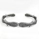 thumbnail image 1 of Pulsera con alas de ángel y plumas plateadas, brazalete ajustable, dije de joyería, regalo, 1 unidad., 1 of 5
