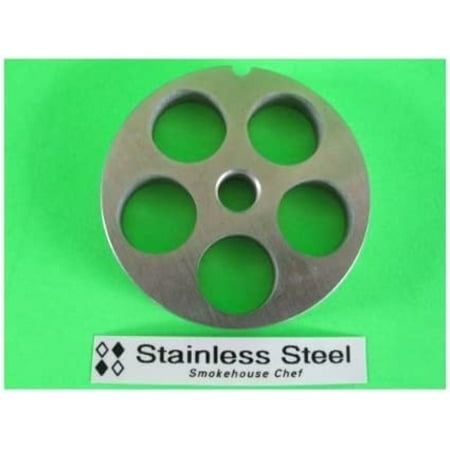 

#12 x 34 (200mm) STAINLESS STEEL Meat Grinder plate disc for Hobart LEM Cabelas Universal MTN & others