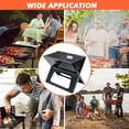 thumbnail image 2 of INTELIVE 17.5in Folding Camping Barbecue Grill, Portable Charcoal Grill, Foldable Camping Grill for Outdoor Barbecue Picnic, 2 of 12