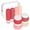Cherry Red, variant on Micebay Tsa Approved Travel Bottles for Toiletries with Clear Bag 8 Pack，Leak Proof Silicone Squeezable Creams Jars