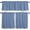Denim Blue, variant on Burnt Orange Kitchen Curtains Set, Tier Curtain 24 Inches Length, Rustic Farmhouse Solid Color Fall Window Treatment Valance and Tiers Set Decor for Living Room/Bedroom