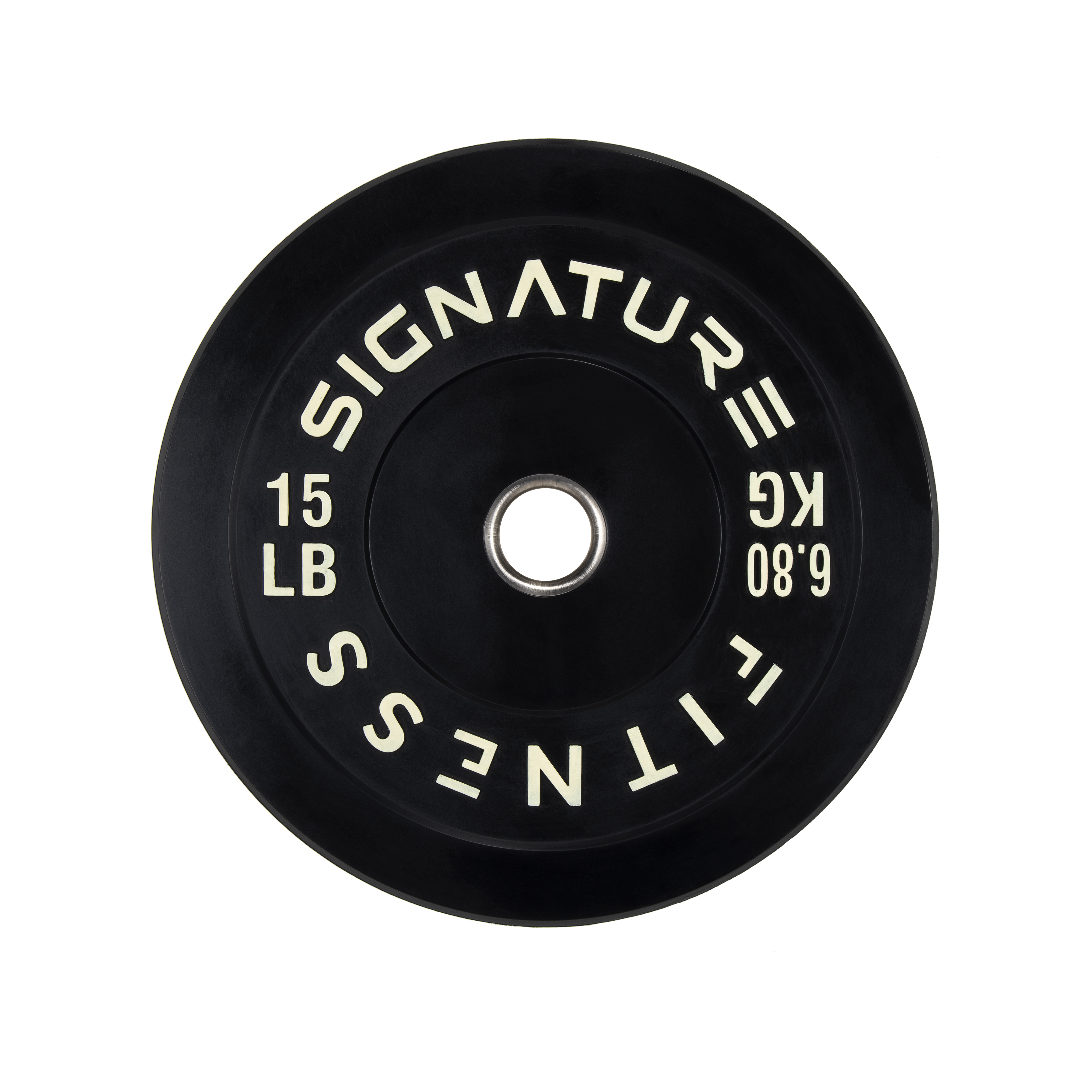 Signature Fitness 2" Olympic Bumper Plate Weight Plates with Steel Hub in Pairs or Sets - 100% Virgin Rubber