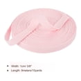 thumbnail image 2 of Cinta de sarga de algodón Uxcell 3/8 pulgadas 50 yardas cinta de raso para coser, envoltura de regalos, manualidades Rosa Blanco 10 yardas, 2 of 6