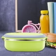 thumbnail image 3 of Catégorie de Produit Vaisselle 2 - Lunch en Acier Inoxydable Étudiant Double Isolation Bento Rectangulaire Couche Lunch pour Repas Quotidiens, 3 of 7