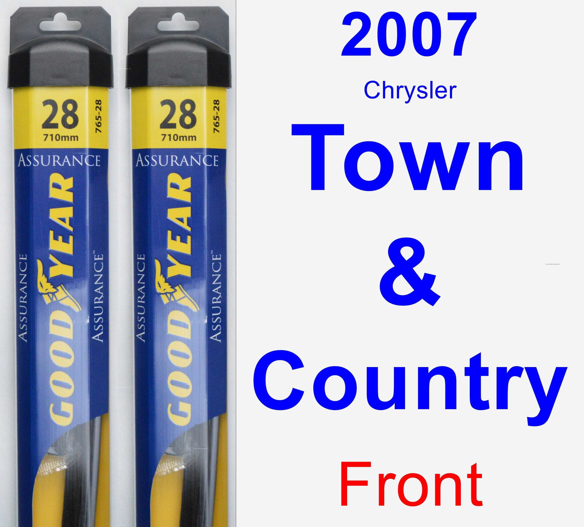 2007 Chrysler Town & Country Wiper Blade Set/Kit (Front) (2 Blades) - Assurance - Walmart.com 2007 Chrysler Town And Country Wiper Blades