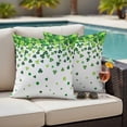 thumbnail image 4 of St. Patrick's Day Outdoor Waterproof Pillow Covers, Spring Lucky Shamrocks Rustic Leaves Decorative Square Throw Pillowcase Sofa Cushion Sham for Patio/Couch/Chair, 16"x16" 2 Pack, 4 of 8