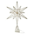 thumbnail image 5 of Christmas Star Tree Topper, Glitter Star Tree Topper, Christmas Sparkly Metal 3D Hallow Wire Star with Light, Battery Operated Xmas Tree Top Decor Ornament, 1 Pcs, 12.99x8.66", 5 of 5