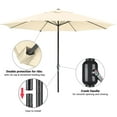 thumbnail image 4 of Yescom 13FT Aluminum Patio Umbrella 8-Rib Heavy Duty Table Parasol Crank Outdoor Garden Deck Beach Furniture, 4 of 10