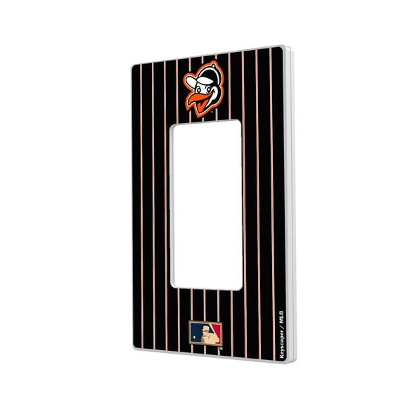 Baltimore Orioles 1955 Cooperstown Pinstripe Single Rocker Light Switch Plate