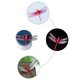 thumbnail image 2 of 20pcs Luminous Simulation Dragonflies Pin Type Dragonfly Decor Flower Arranging Accessories for Curtain Flower Pot (Mixed Colors), 2 of 3