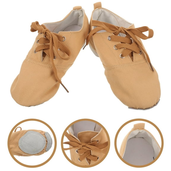 ELAYARD 1Pair Womens Ballet Shoes Canvas with Soft Rubber Sole for Ballet Dance Performance