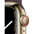 thumbnail image 2 of Apple Watch Series 8 (41mm Gold Stainless Steel Case) GPS + Cellular Smart Watch | With Dark Cherry Sport Band | Certified Refurbished (Grade A), 2 of 6