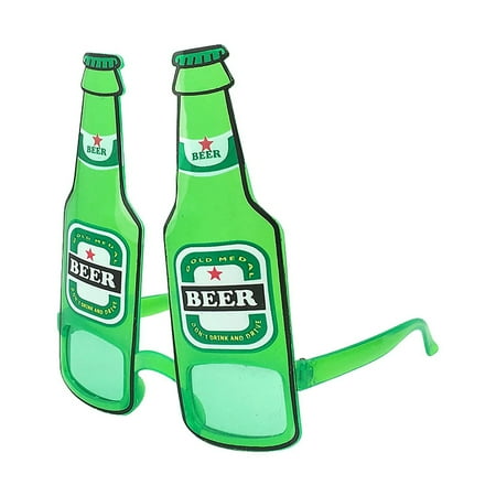 

Huaai Rack Decoration Glasses Bottle Shape Glasses Party Prom Sunglasses Home Decoration Green