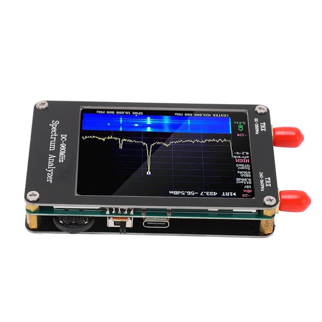 Analizador de espectro ANGGREK portátil 2.8 pulgadas 4 modos MF HF VHF UHF